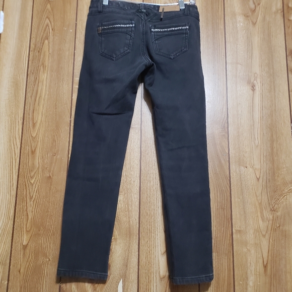 NIX Low Rise Skinny Fit Jeans Womens 26 Black Denim Whimsigoth BodyCon - Picture 2 of 7